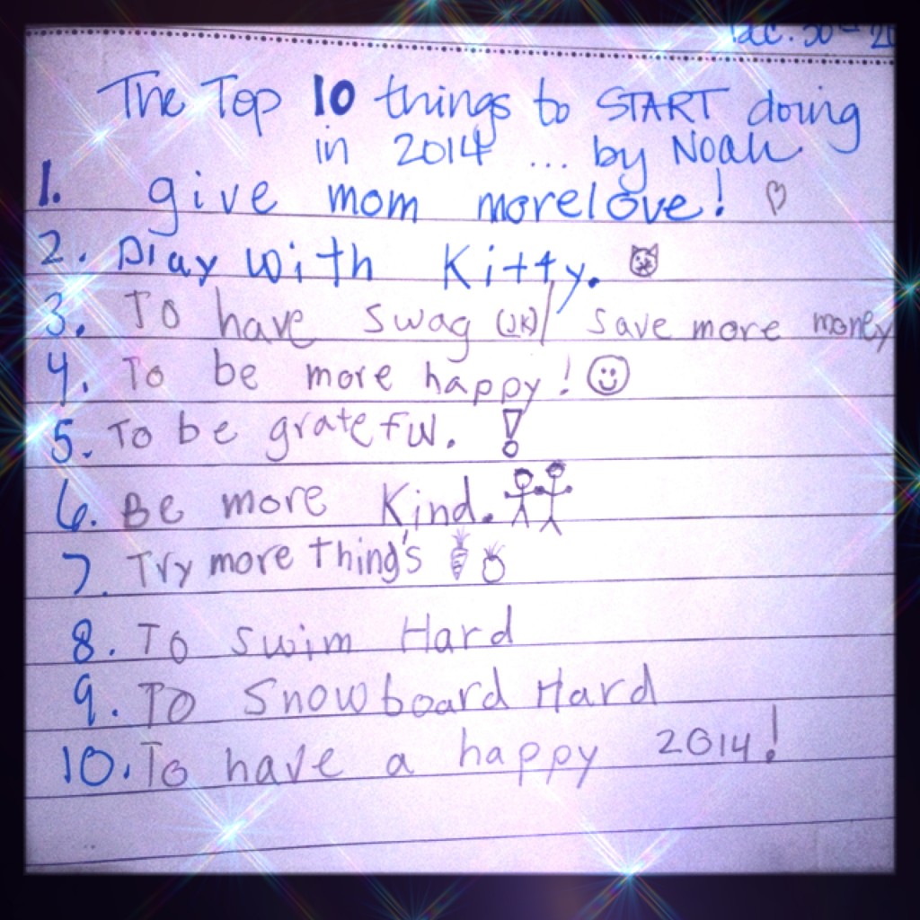 Noah's List for 2014